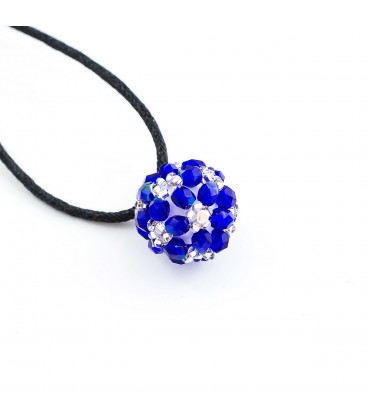 Korálky Janka náhrdelník modrobílá kulička